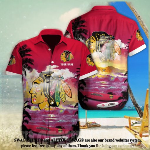 Chicago Blackhawks NHL Custom Full Printing Unisex Hawaiian Shirt