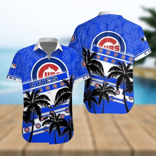 Chicago Cubs MLB Logo Hawaiian Shirt And Short Set Men Women