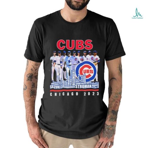 Chicago Cubs Skyline Players Name 2023 Shirt