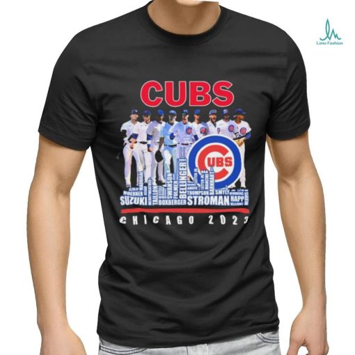 Chicago Cubs Skyline Players Name 2023 Shirt