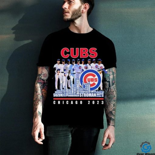 Chicago Cubs Skyline Players Name 2023 Shirt