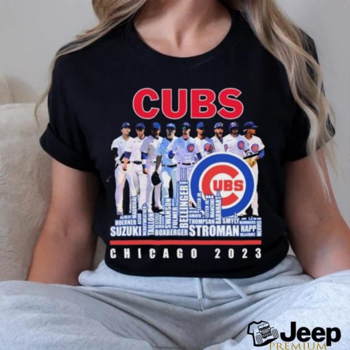 Chicago Cubs Skyline Players Name 2023 Shirt