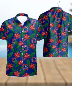 Chicago Cubs Tropical Flower Summer Beach Hawaiian Shirt And Short