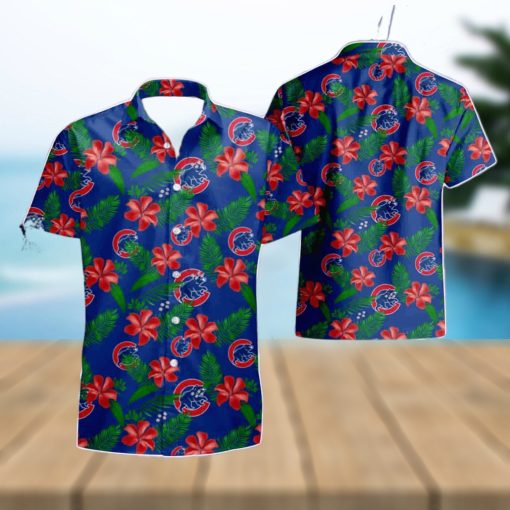 Chicago Cubs Tropical Flower Summer Beach Hawaiian Shirt And Short