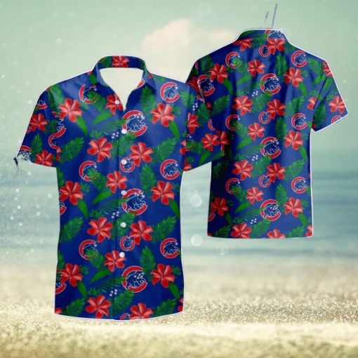 Chicago Cubs Tropical Flower Summer Beach Hawaiian Shirt And Short