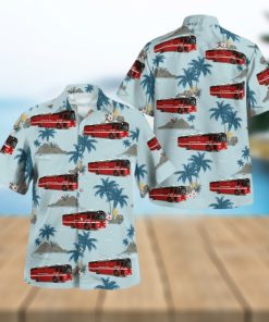 Chicago  Illinois  Chicago Fire Department Mobile Ambulance Bus Hawaiian Shirt