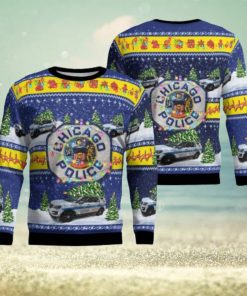 Chicago Police Ford Police Interceptor Utility Christmas Aop Ugly Sweater 3D Gift For Men And Women