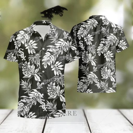 Chicago White Sox Tropical Flower Short Sleeve Hawaiian Shirt And Short Set