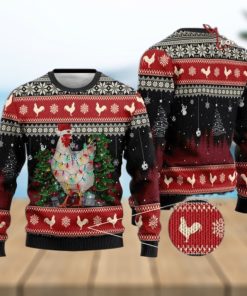 Chicken Christmas Sweater Chicken Ugly Christmas Sweater