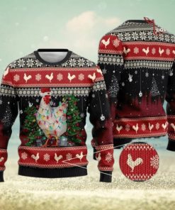 Chicken Christmas Sweater Chicken Ugly Christmas Sweater