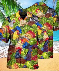 Chicken Family Lover Colorful Hawaiian Shirt