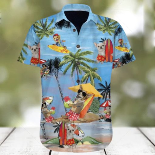 Chihuahua At Beach Vacation Hawaiian Shirt