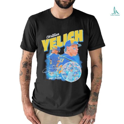 Christian Yelich signature shirt