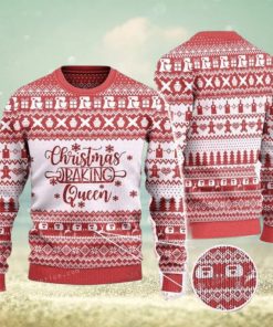 Christmas Baking Queen Baker Gift Ugly Sweater For Woman