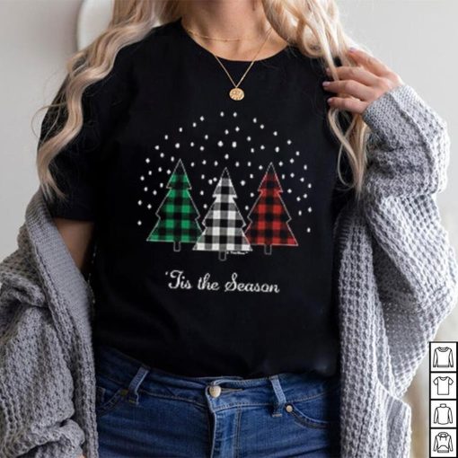 Christmas Clothes Tis The Season Christmas Trees Long Sleeve T Shirt
