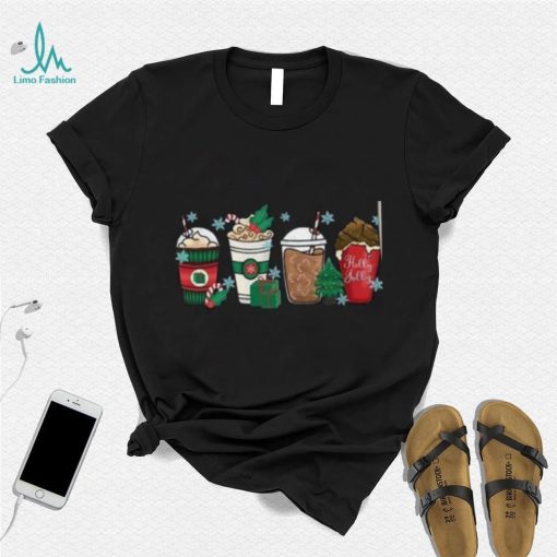 Christmas Coffee Shirt For Women Cute Unisex