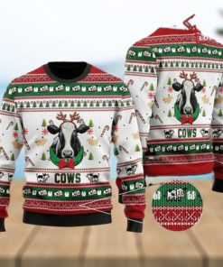 Christmas Cows In Christmas Ugly Sweater Mens