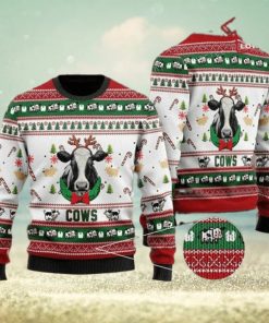 Christmas Cows In Christmas Ugly Sweater Mens