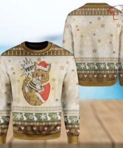 Christmas Cute Cat Womens Ugly Sweater