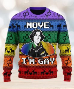 Christmas Gift Move I’m Gay Men And Women Ugly Christmas Sweater