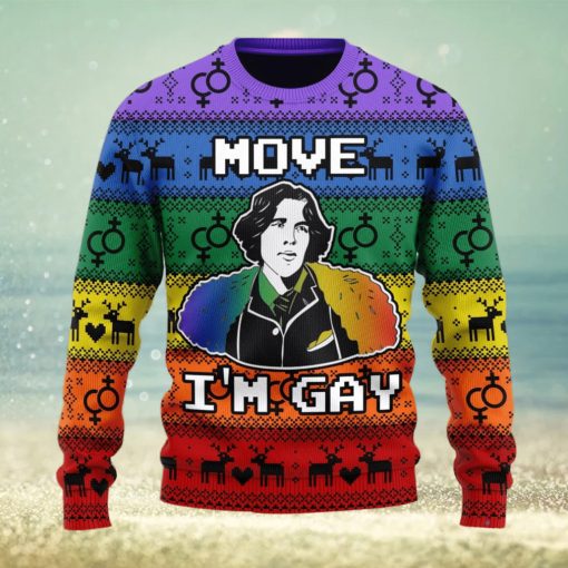 Christmas Gift Move I’m Gay Men And Women Ugly Christmas Sweater