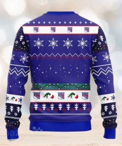 Christmas Gift NHL New York Rangers Cute 12 Grinch Face Xmas Day Ugly Christmas Sweater