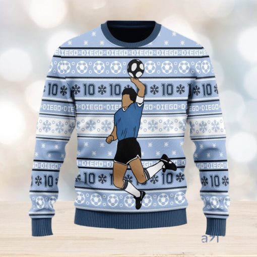 Christmas Gift Number 10 Football Player Men And Women Ugly Christmas Sweater