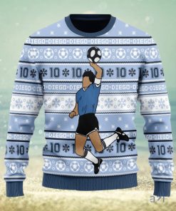 Christmas Gift Number 10 Football Player Men And Women Ugly Christmas Sweater