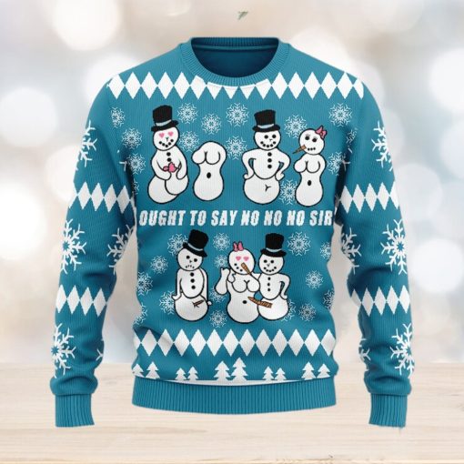 Christmas Gift Ought To Say No No No Sir Men And Women Ugly Christmas Sweater