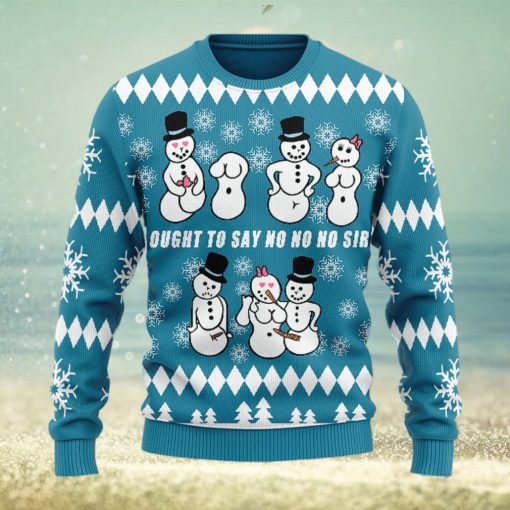 Christmas Gift Ought To Say No No No Sir Men And Women Ugly Christmas Sweater