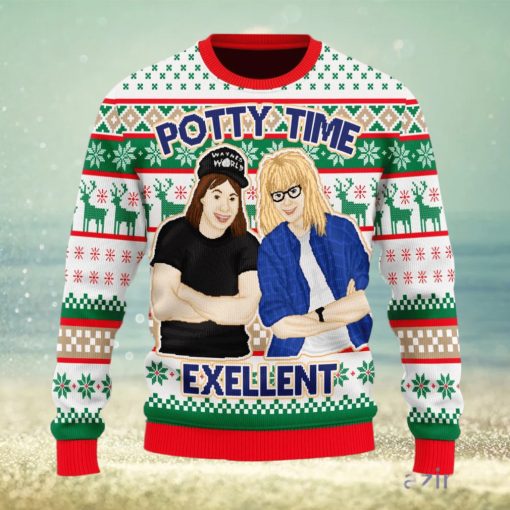 Christmas Gift Potty Time Exellent Men And Women Ugly Christmas Sweater