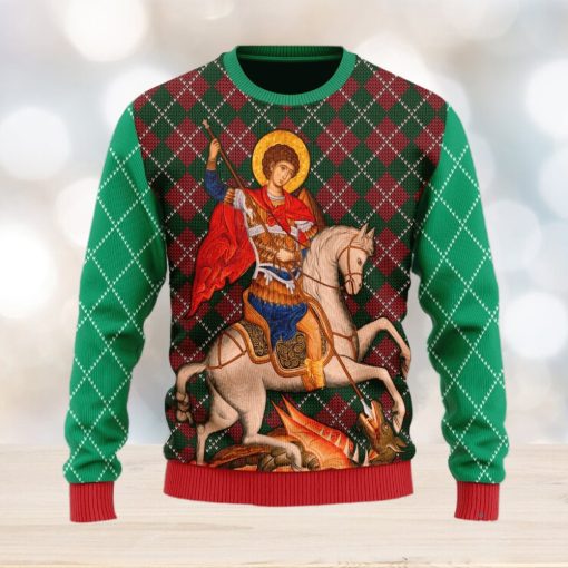 Christmas Gift St. George Men And Women Ugly Christmas Sweater