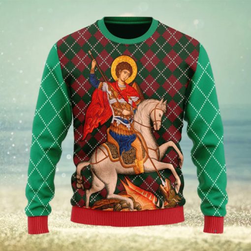 Christmas Gift St. George Men And Women Ugly Christmas Sweater