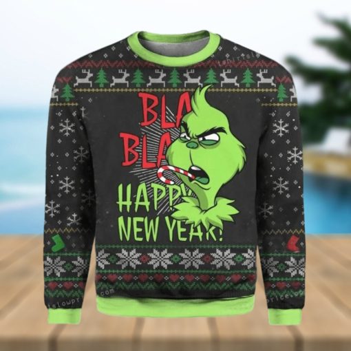 Christmas Grinch Face Womens Ugly Sweater