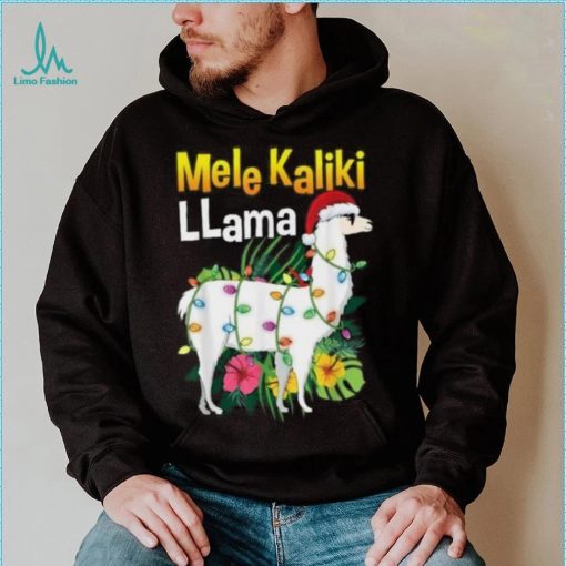 Christmas Hawaiian Quotes Llama X Mas Lights Mele T Shirt