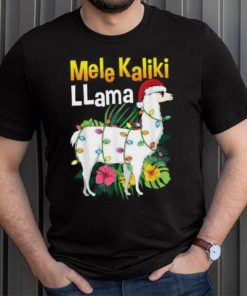 Christmas Hawaiian Quotes Llama X Mas Lights Mele T Shirt