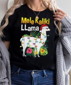 Christmas Hawaiian Quotes Llama X Mas Lights Mele T Shirt