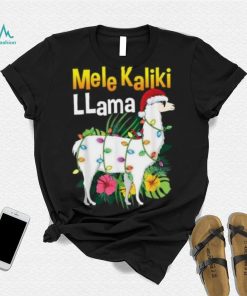 Christmas Hawaiian Quotes Llama X Mas Lights Mele T Shirt