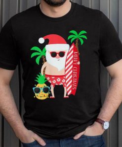 Christmas In July Party Costume Clothing Santa Surfing Shirt