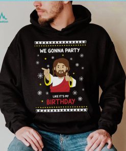 Christmas Men Shirt Funny Jesus Shirts for Men We Gonna Party Like It's My Birthday T Shirt