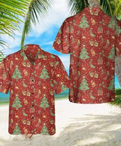 Christmas Pattern Hawaiian Shirt Christmas Button Down Shirt Gifts For Him Her