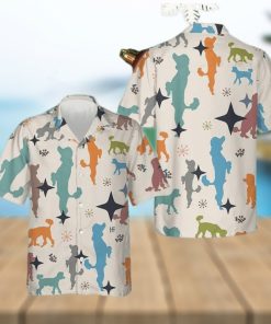 Christmas Poodle Pattern Hawaiian Shirt Cute Summer Shirt Gift For Dog Lovers