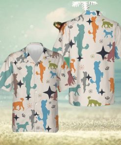 Christmas Poodle Pattern Hawaiian Shirt Cute Summer Shirt Gift For Dog Lovers