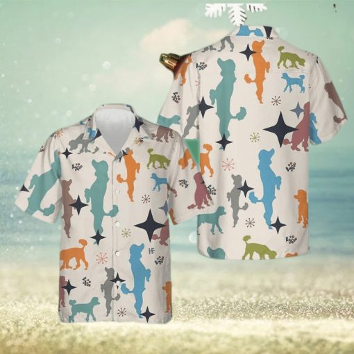 Christmas Poodle Pattern Hawaiian Shirt Cute Summer Shirt Gift For Dog Lovers