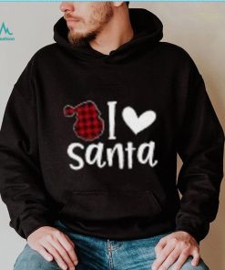 Christmas Santa Buffalo Plaid Toddler Long Sleeve T Shirt