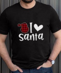 Christmas Santa Buffalo Plaid Toddler Long Sleeve T Shirt