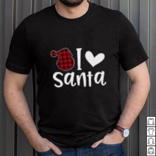 Christmas Santa Buffalo Plaid Toddler Long Sleeve T Shirt