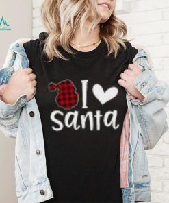 Christmas Santa Buffalo Plaid Toddler Long Sleeve T Shirt