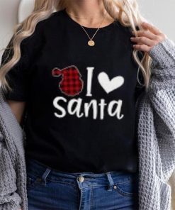 Christmas Santa Buffalo Plaid Toddler Long Sleeve T Shirt