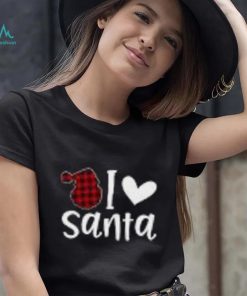 Christmas Santa Buffalo Plaid Toddler Long Sleeve T Shirt